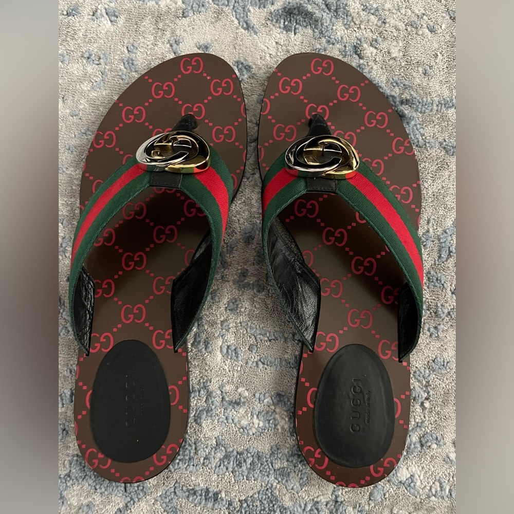 Gucci GG THONG WEB SANDAL